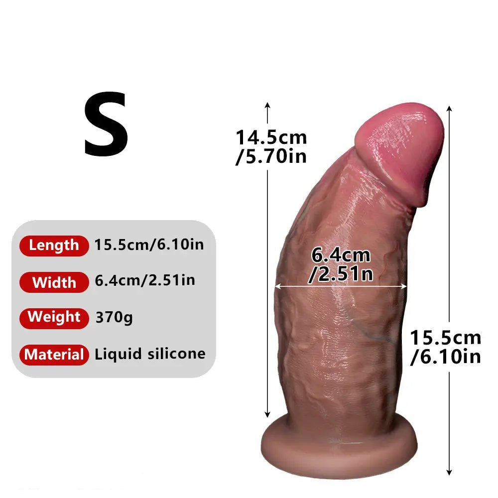 Strap-On Ready Realistic Dildo - Thick Strap-On Dildo