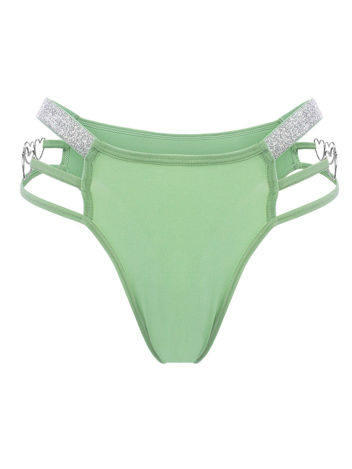 Strappy Heart Button Thong - Sexy G String Thong