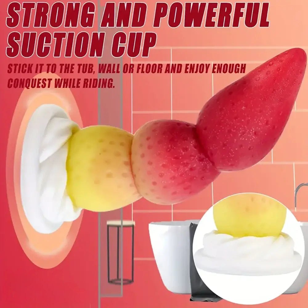 Strawberry Fruit Novelty Dildo - Suction Cup Dildo
