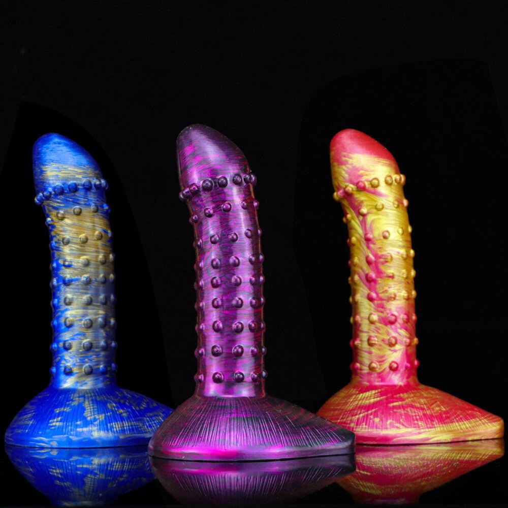 Studded Fantasy Dildo 7.6 in - Textured Suction Cup Toy