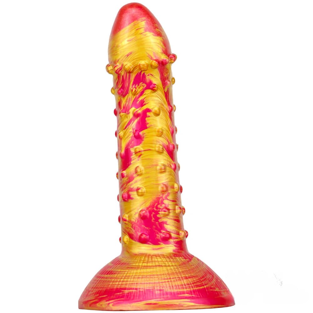 Studded Fantasy Dildo 7.6 in - Textured Suction Cup Toy