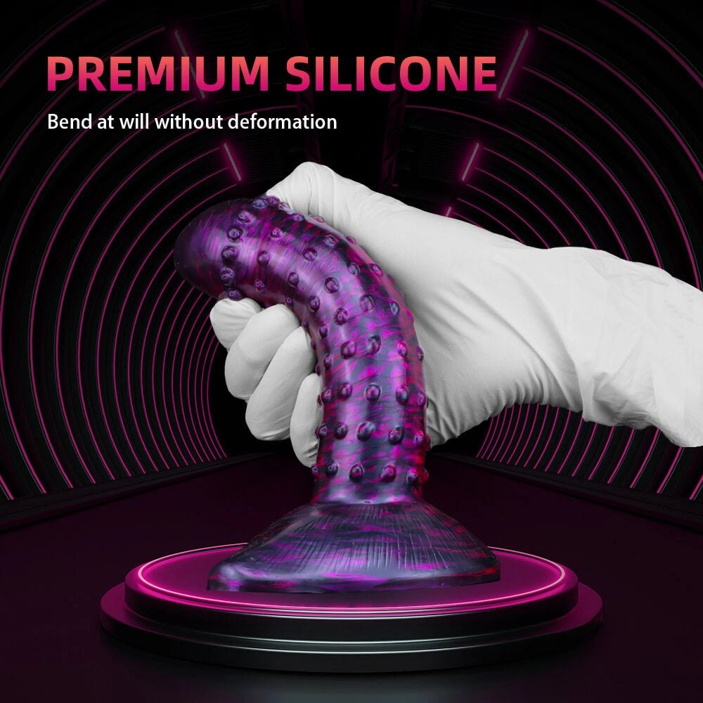 Studded Fantasy Dildo 7.6 in - Textured Suction Cup Toy