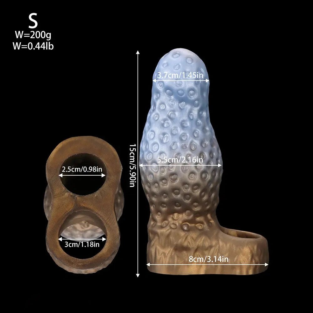 Sucker Texture Sleeve - Silicone Fantasy Hollow Sleeve