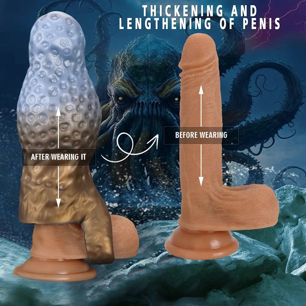 Sucker Texture Sleeve - Silicone Fantasy Hollow Sleeve