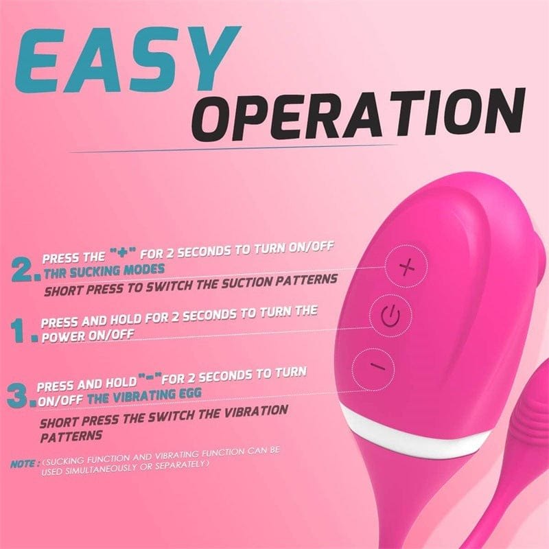 Sucking Bullet Egg Vibrator - Clit Sucking Bullet Toy