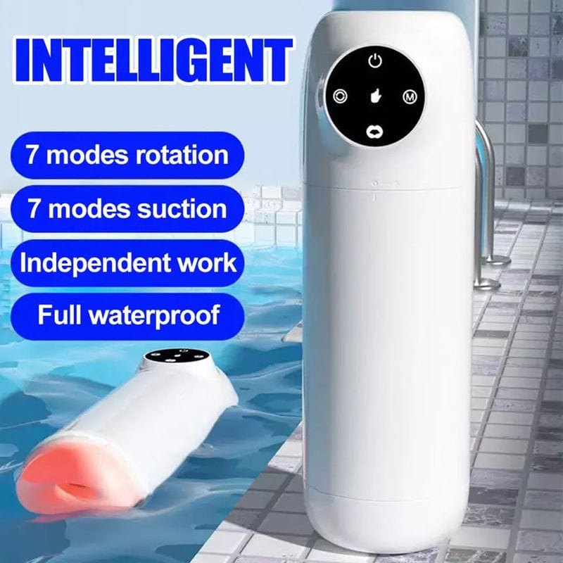 Sucking & Vibrating Male Stroker - Telescopic Male Masturbator