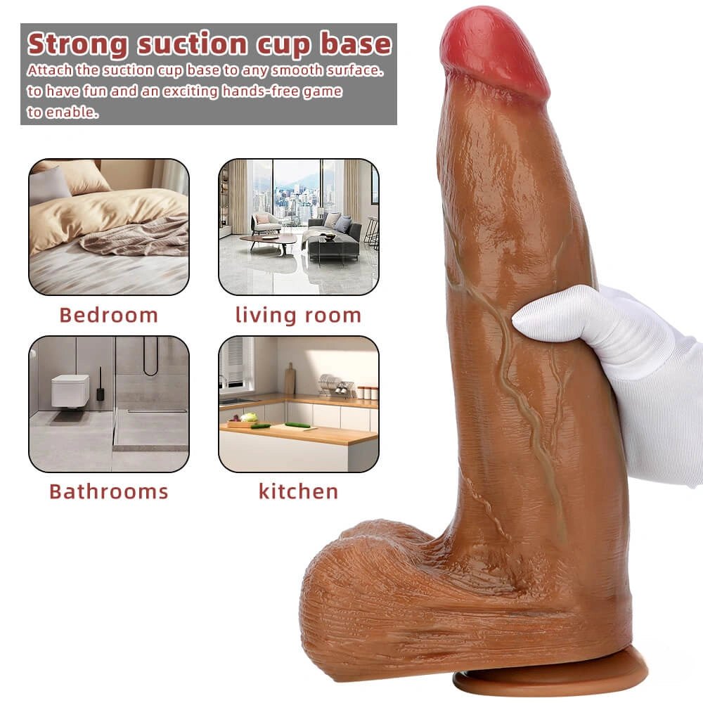 Suction Cup Dildo 13 in Soft - Dildo With Suction Cup