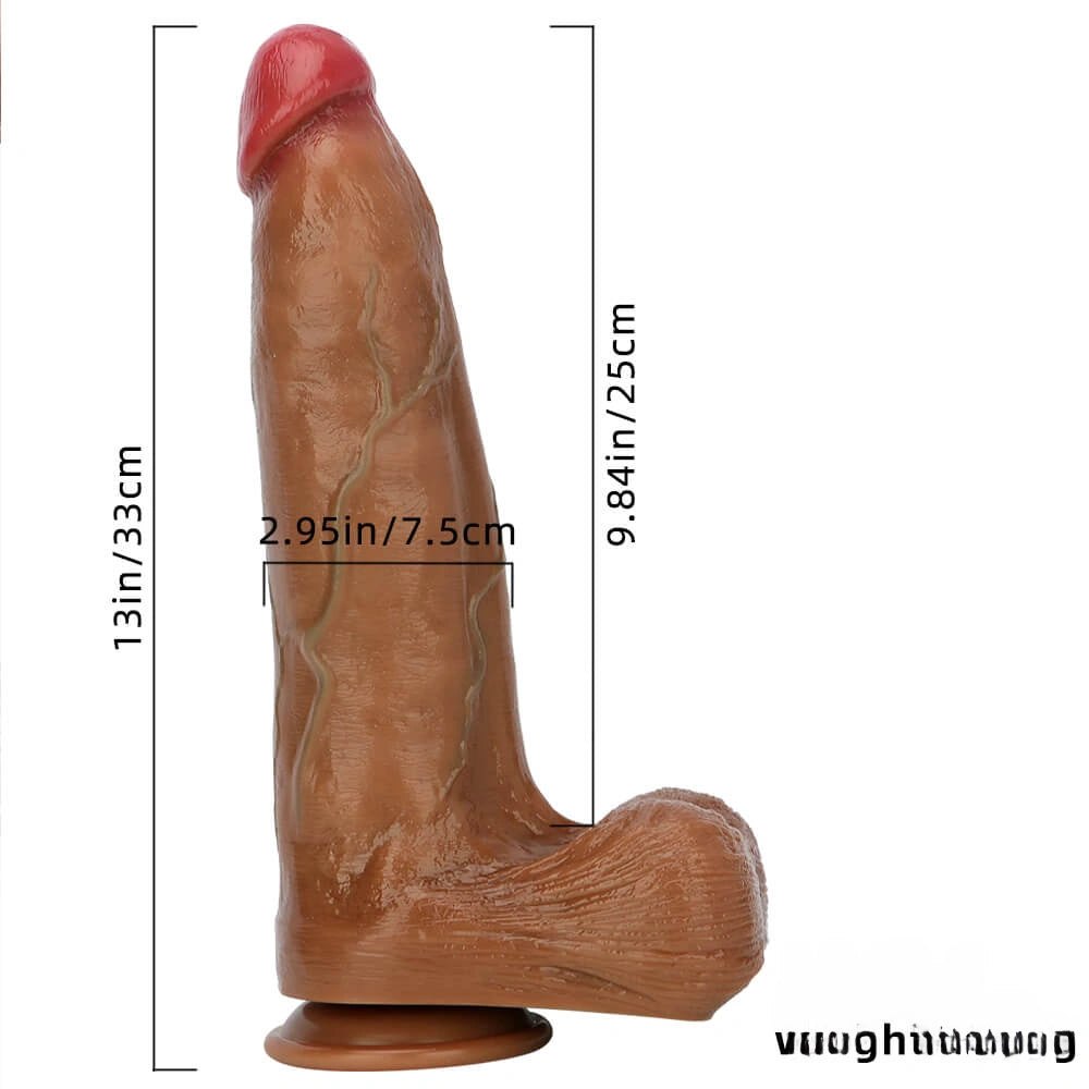 Suction Cup Dildo 13 in Soft - Dildo With Suction Cup