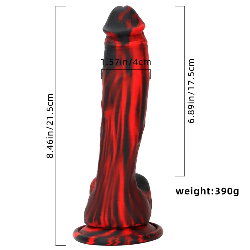 Suction Cup Dildo 8.46 in - Silicone Suction Dildo