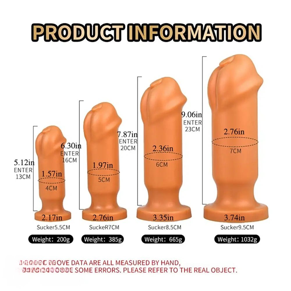Suction Cup Dildo, Gold or Black - Suction Cup Dildo Set