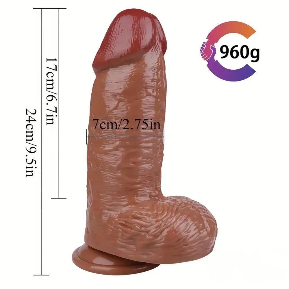 Suction Cup Realistic Dildo - PVC Dildo With Balls