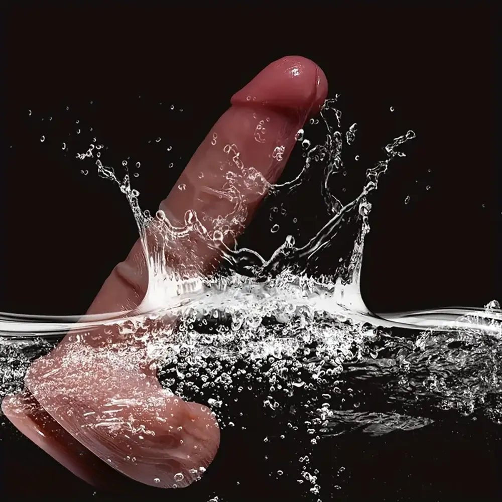 Suction Cup Silicone Dildo 9.1 In - Suction Cup Dildo