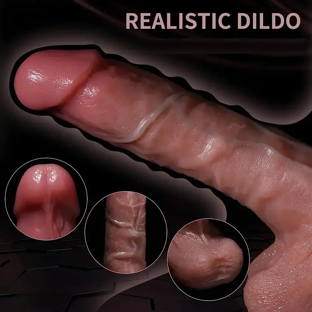 Suction Cup Silicone Dildo 9.1 In - Suction Cup Dildo
