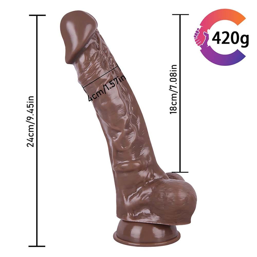 Suction Cup Strap-On Dildo 9 in - Silicone Harness Dildo Kit