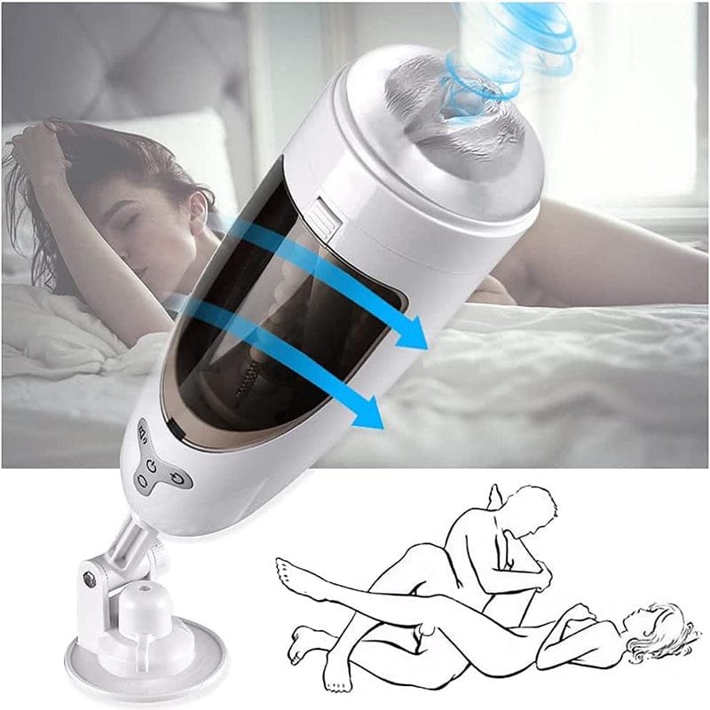 Suction & Rotation Male Stroker - 5-Frequency Male Masturbator