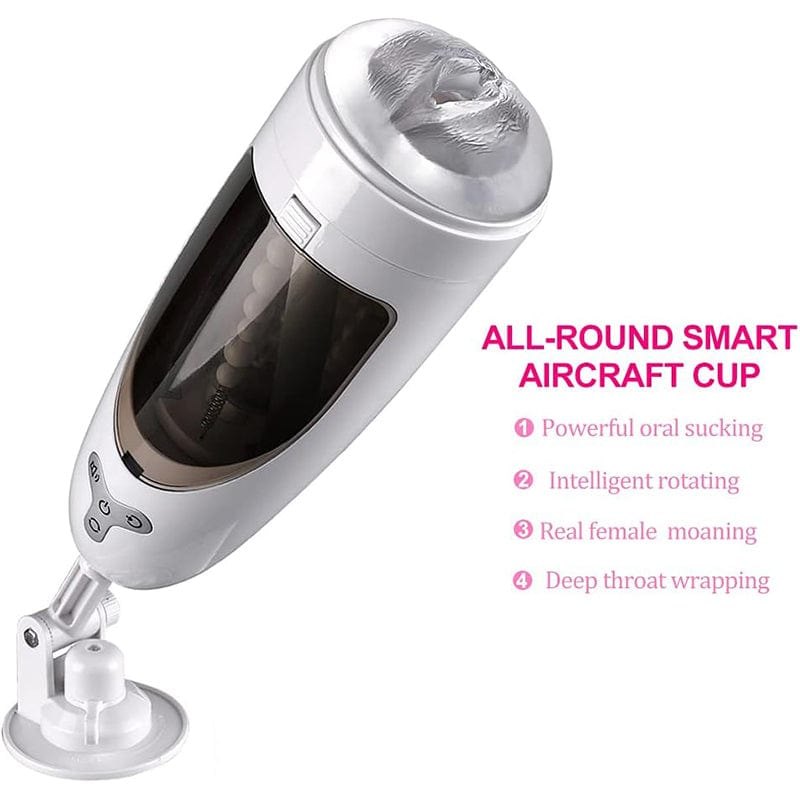 Suction & Rotation Male Stroker - 5-Frequency Male Masturbator