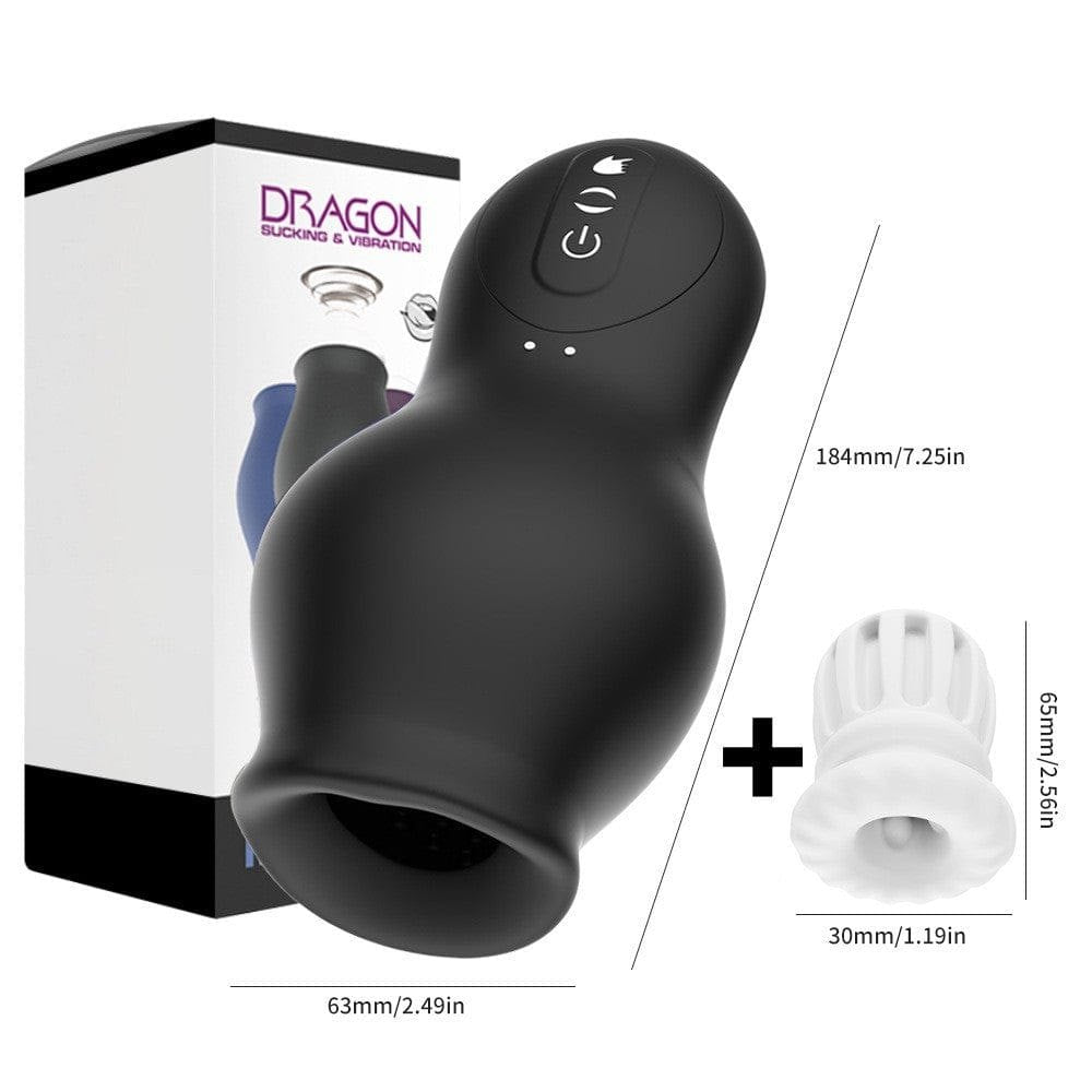 Suction Vibrating Stroker Cup - Waterproof Male Masturbator