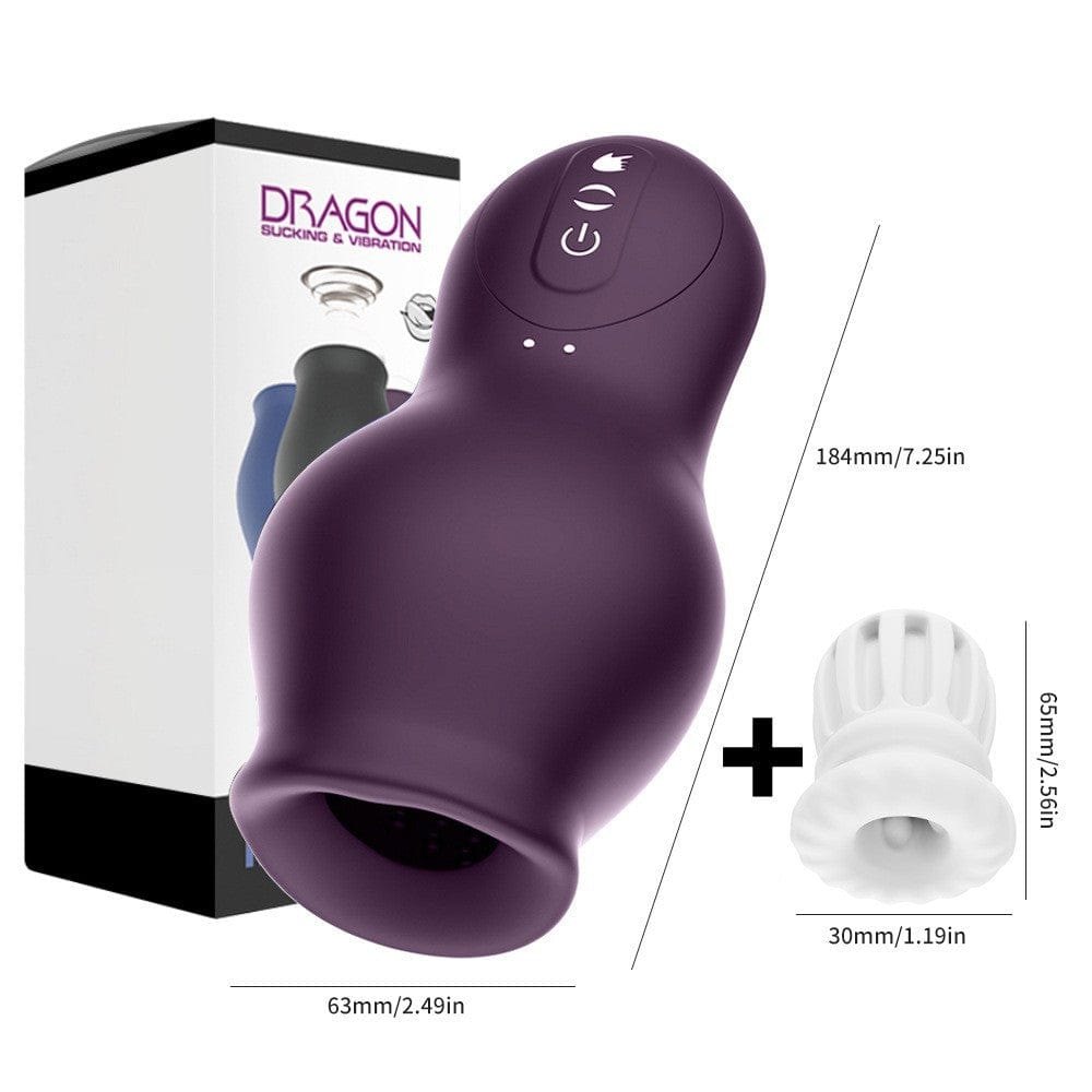 Suction Vibrating Stroker Cup - Waterproof Male Masturbator