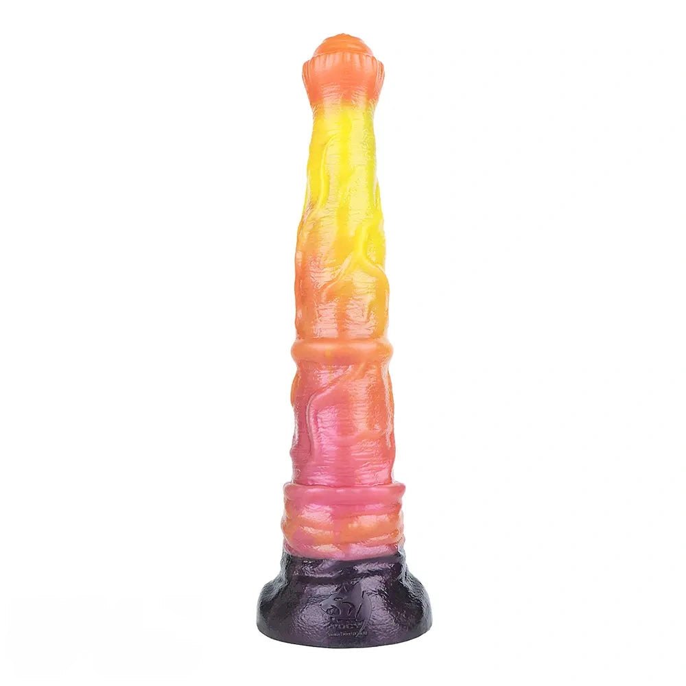 Sunset Ombre Fantasy Dildo - Dragon Dildo In 3 Sizes