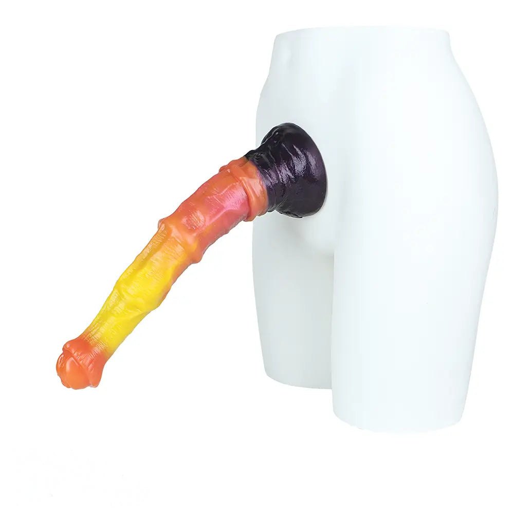 Sunset Ombre Fantasy Dildo - Dragon Dildo In 3 Sizes