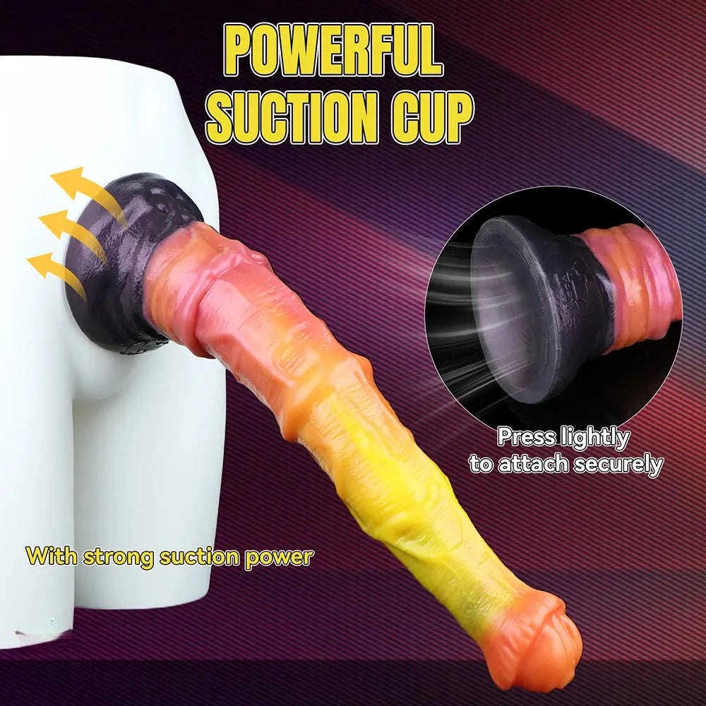 Sunset Ombre Fantasy Dildo - Dragon Dildo In 3 Sizes
