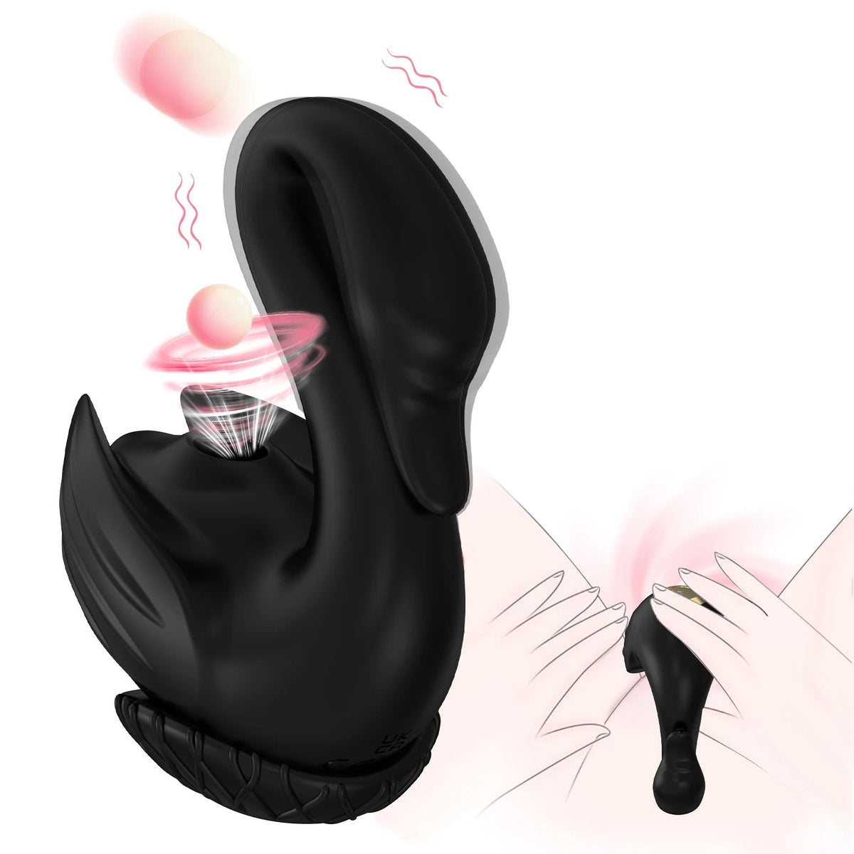 Swan Clitoral Suction Vibrator - Clit Sucking Toy