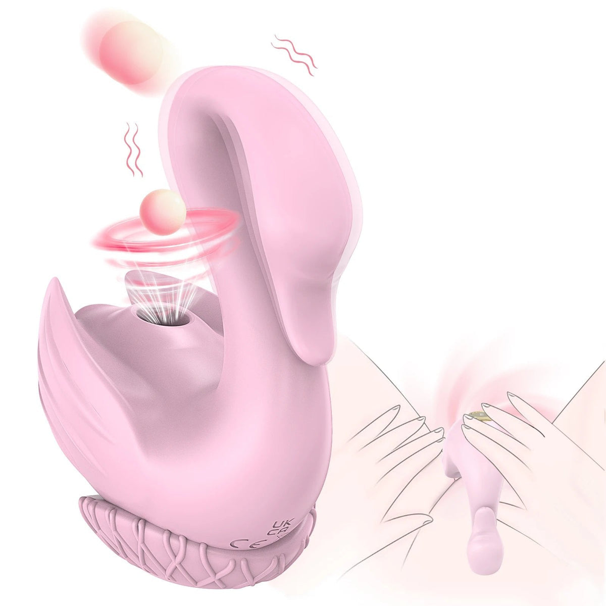 Swan Clitoral Suction Vibrator - Clit Sucking Toy