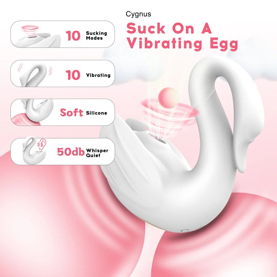 Swan Clitoral Suction Vibrator - Clit Sucking Toy