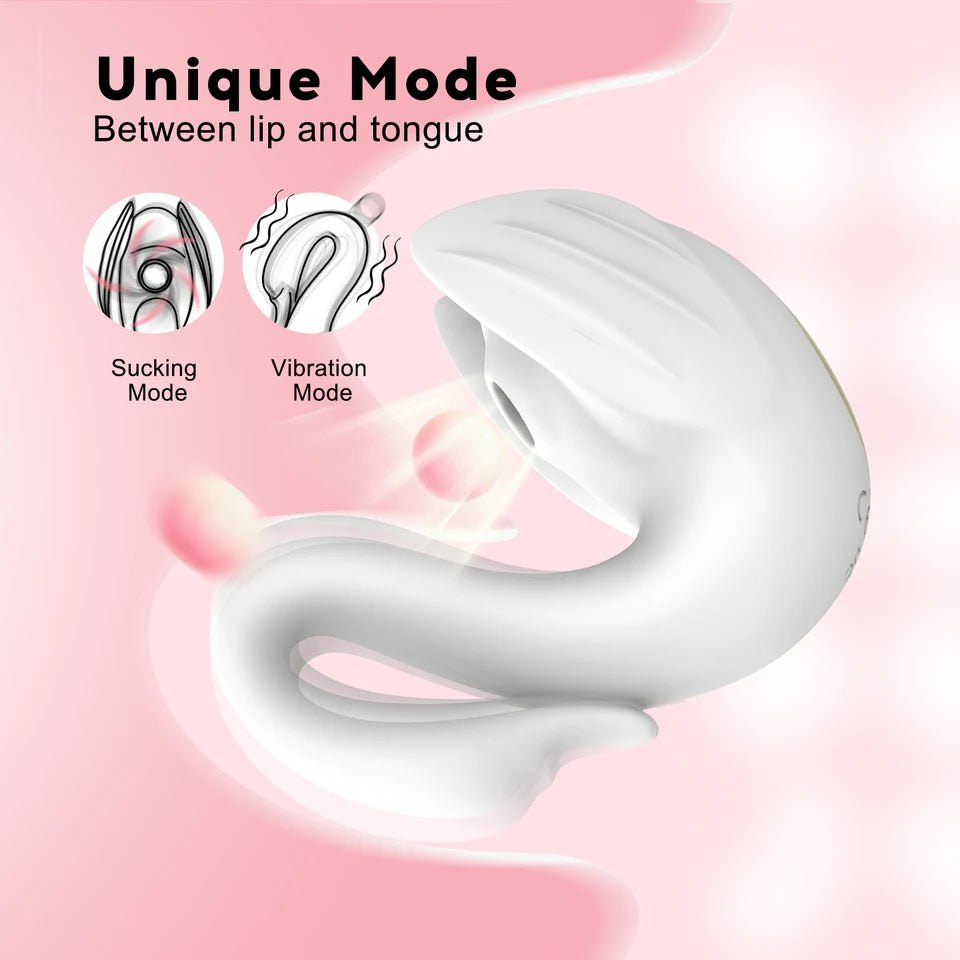 Swan Clitoral Suction Vibrator - Clit Sucking Toy