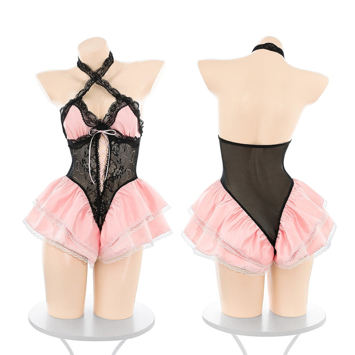 Sweetheart Lace Tulle Bodysuit - Sexy Babydoll Lingerie
