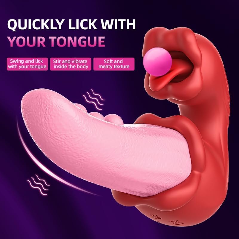 Swing Tongue G-Spot Vibrator - Rabbit Style Dual Stimulator