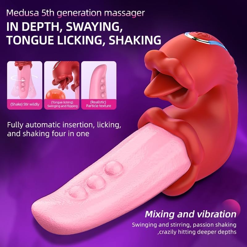 Swing Tongue G-Spot Vibrator - Rabbit Style Dual Stimulator