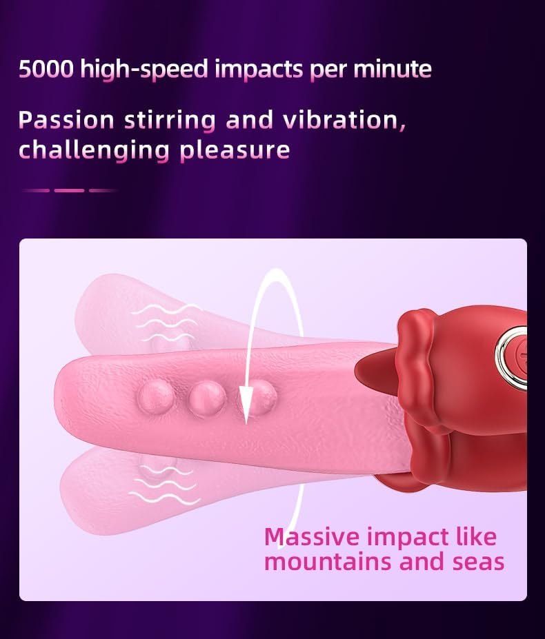 Swing Tongue G-Spot Vibrator - Rabbit Style Dual Stimulator