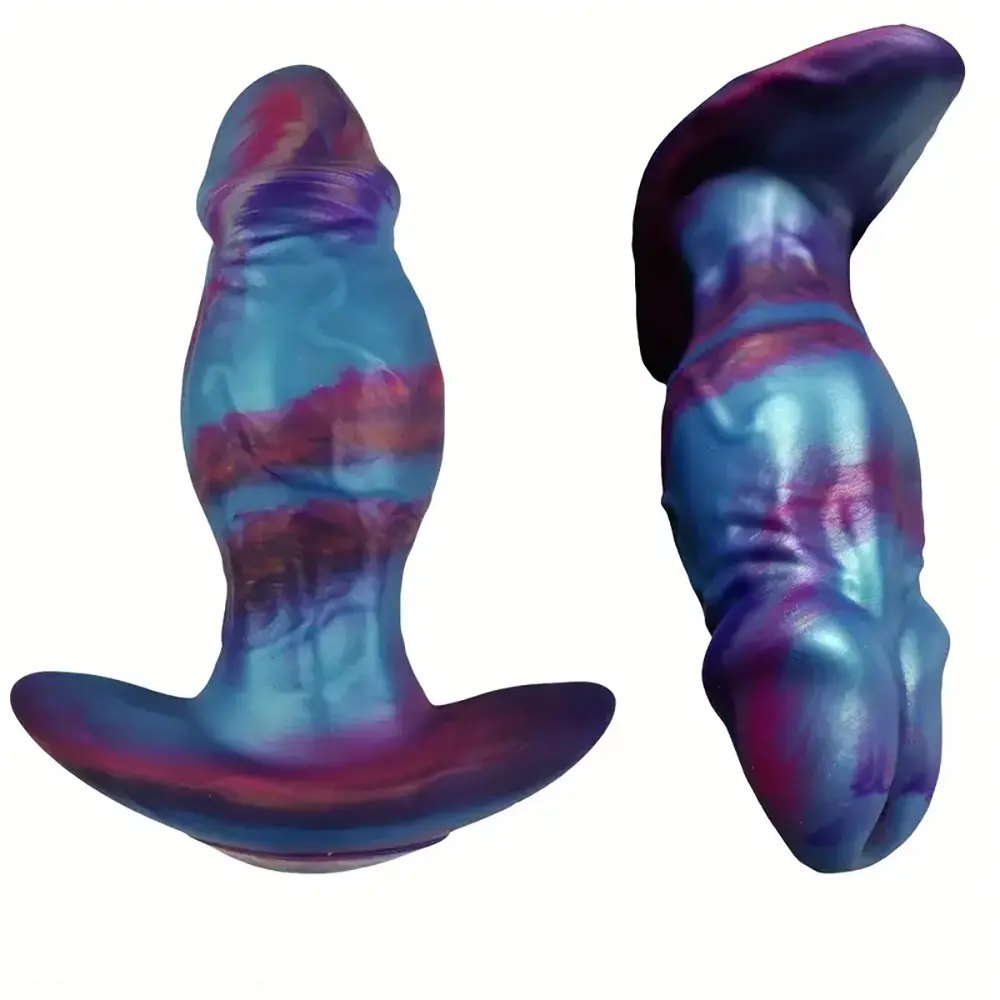 Swirl Silicone Wearable Plug - Silicone Anal Stretching Plug