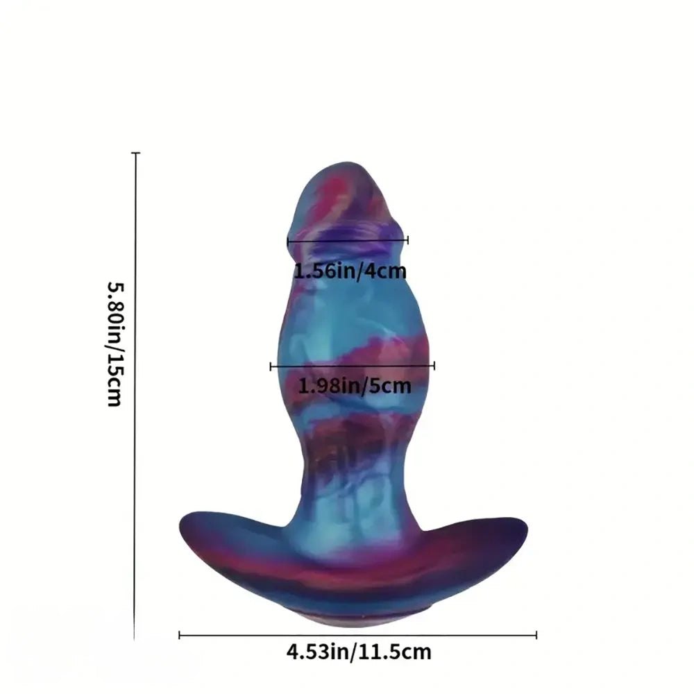 Swirl Silicone Wearable Plug - Silicone Anal Stretching Plug