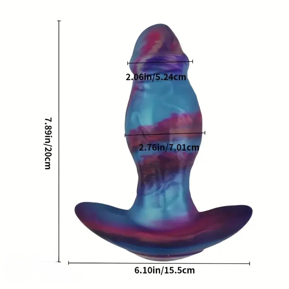 Swirl Silicone Wearable Plug - Silicone Anal Stretching Plug
