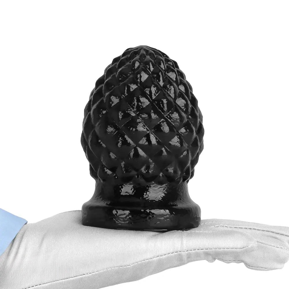 Swirl Texture Butt Plug - Ribbed PVC Anal Plug