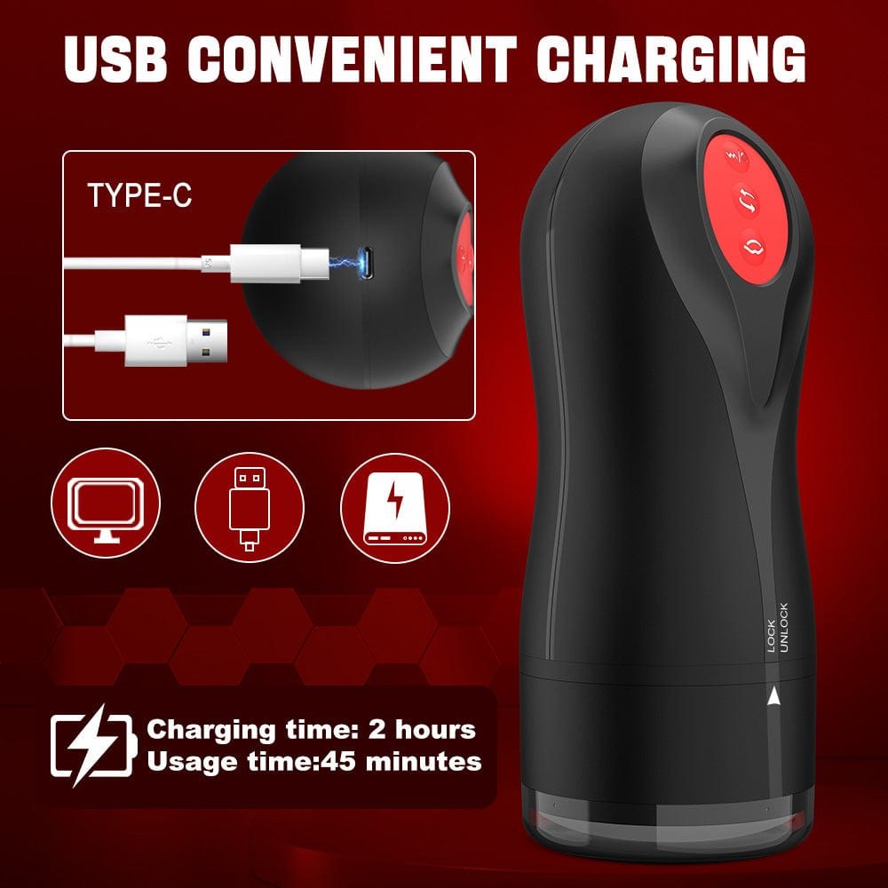 Swirling Vibrating Male Stroker - Male Masturbator Cup