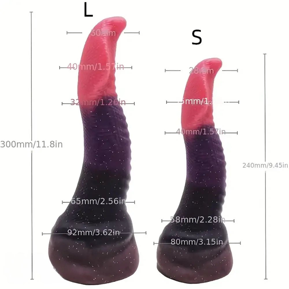 Tall Ridged Anal Plug - Silicone Anal Plug S/L
