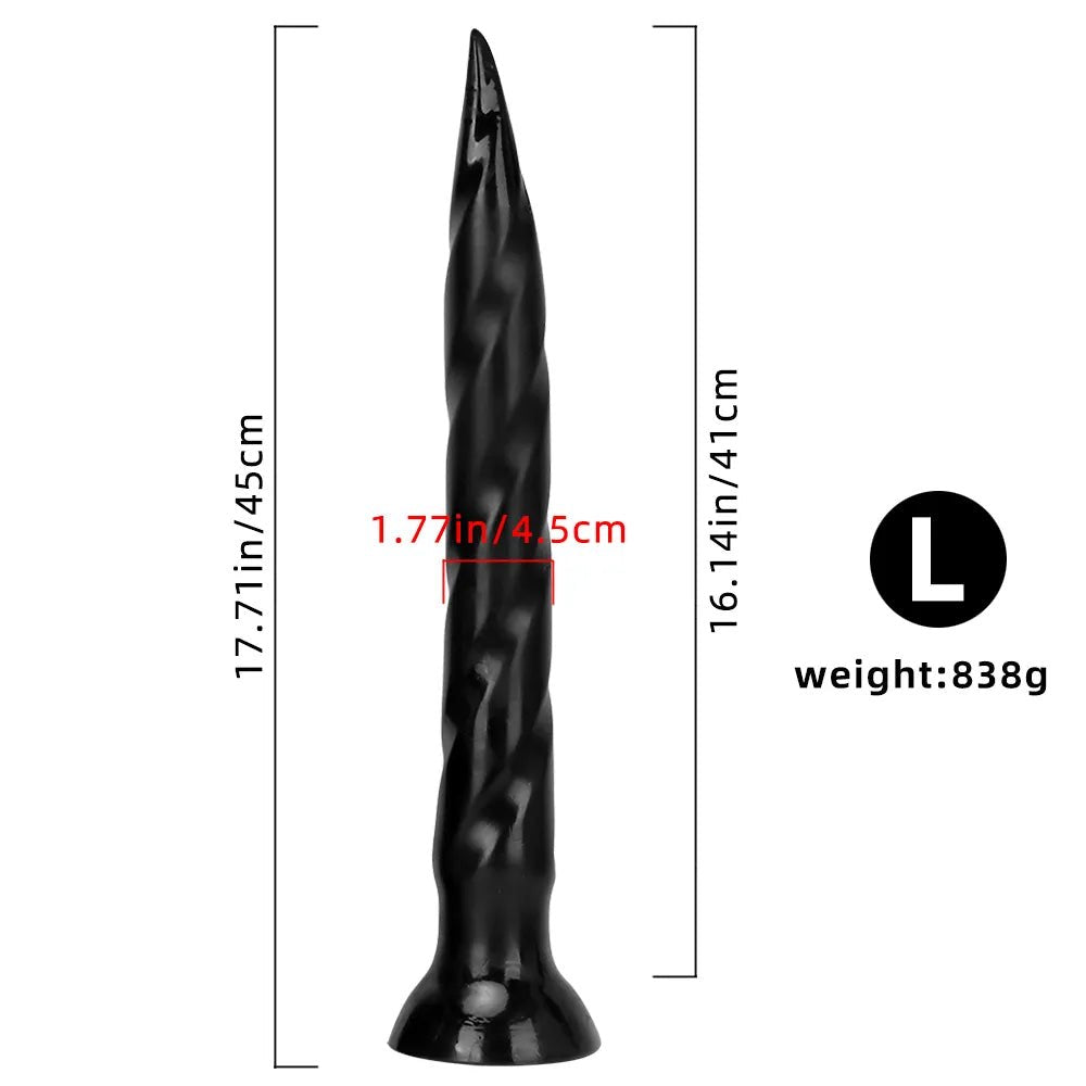 Tapered Anal Dildo - Ribbed Anal Dildo For Dilation