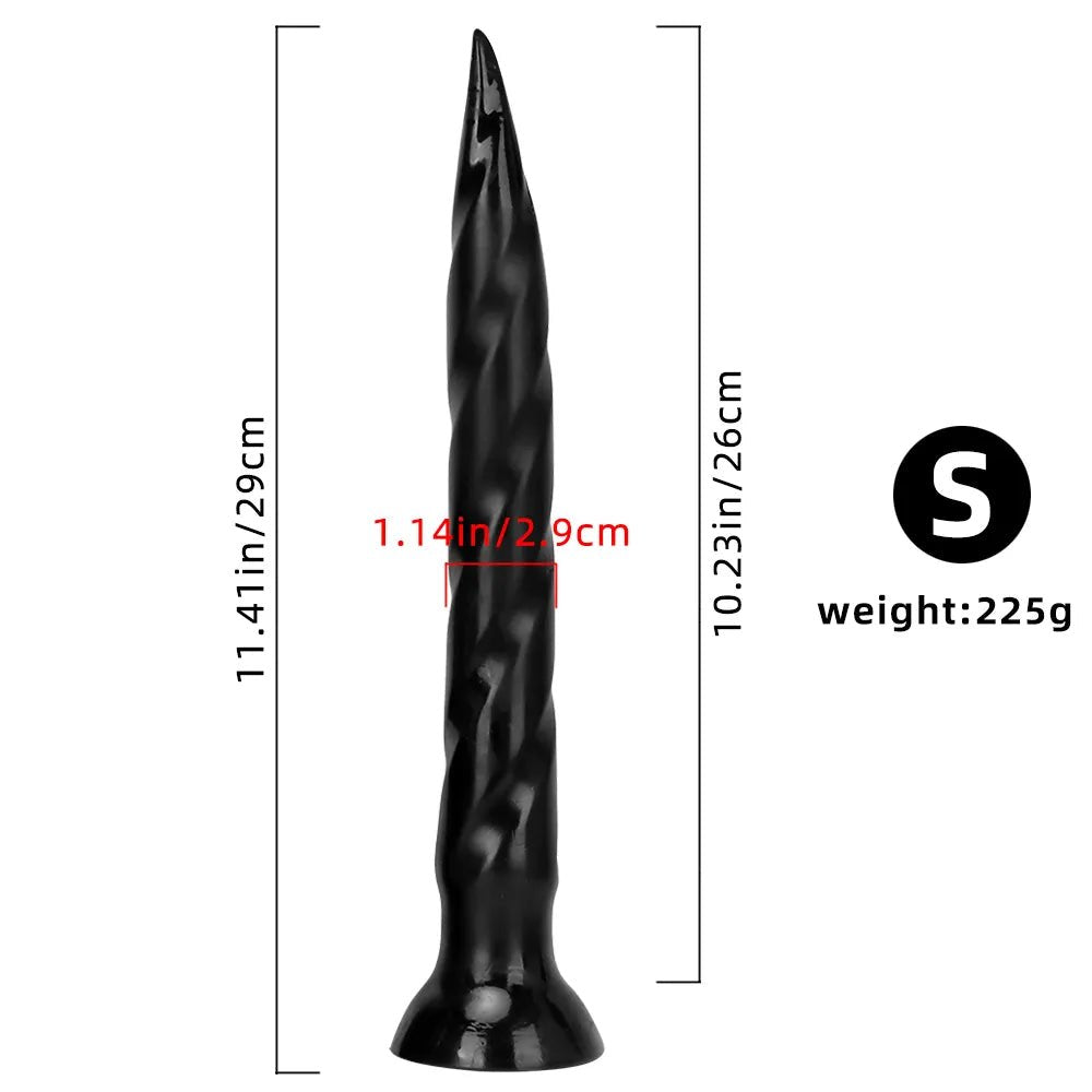 Tapered Anal Dildo - Ribbed Anal Dildo For Dilation
