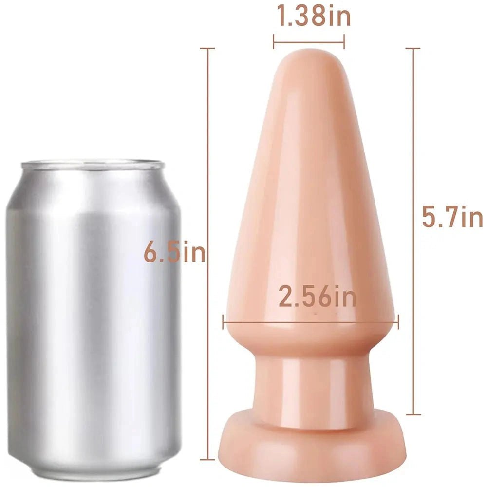 Tapered PVC Anal Dildo - Flared Base Anal Plug Dildo