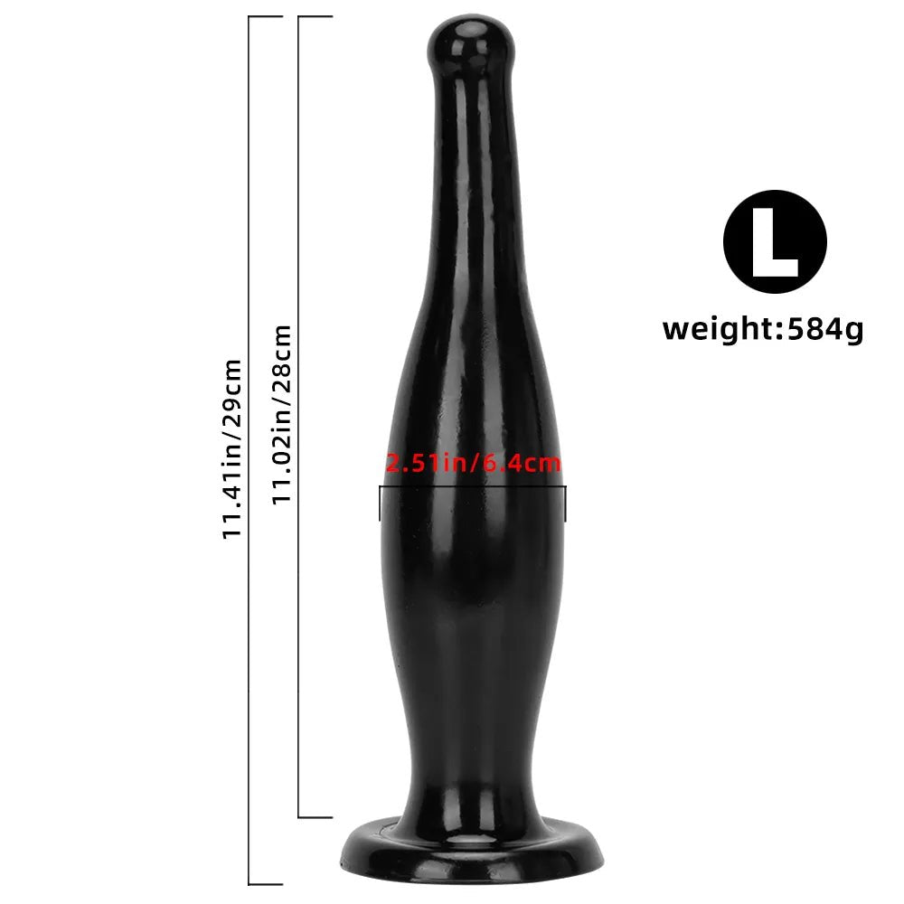 Tapered PVC Anal Plug S/L - anal plug Toy for Adults
