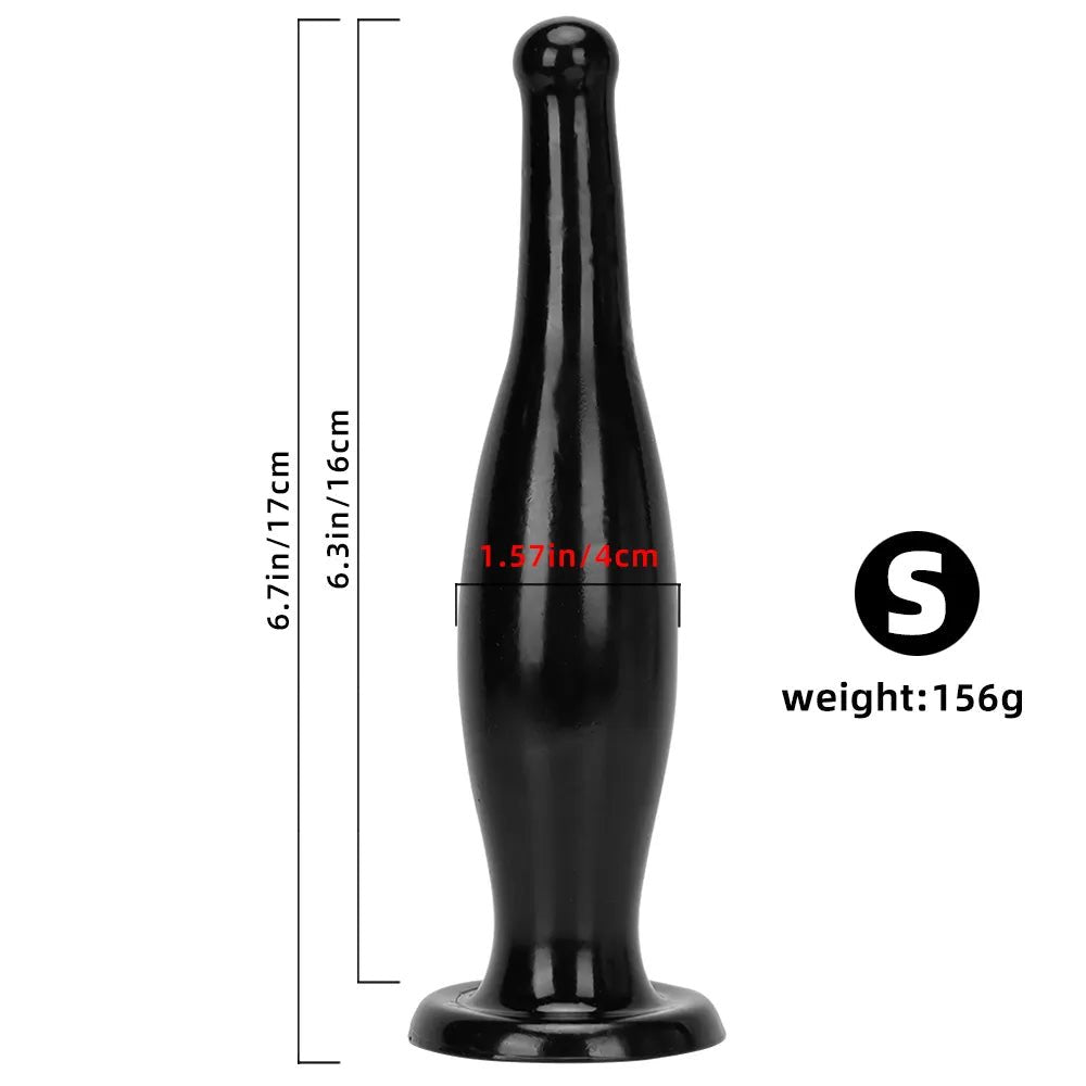 Tapered PVC Anal Plug S/L - anal plug Toy for Adults
