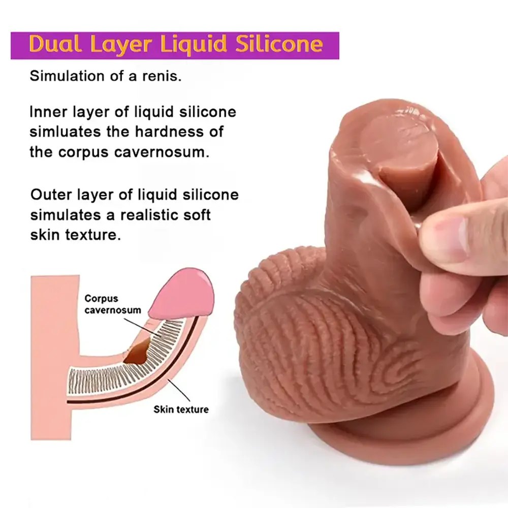 Tapered Realistic Dildo 8.66in - Suction Cup Realistic Dildo