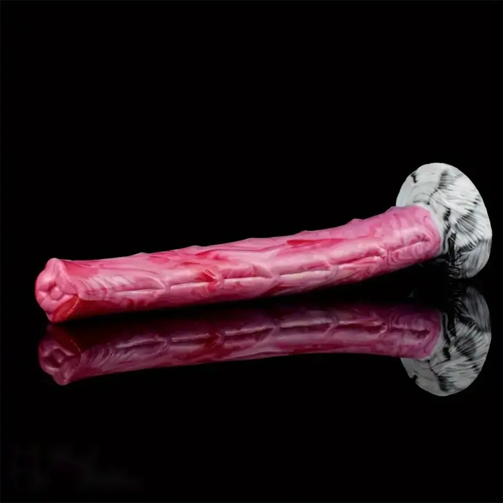 Tapered Textured Silicone Animal Dildo - Horse Dildo