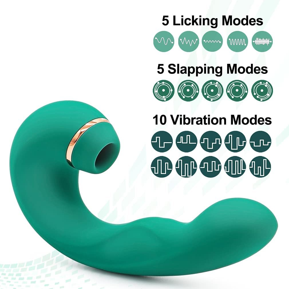 Tapping Sucking G-Spot Vibrator - Clit Sucking Toy