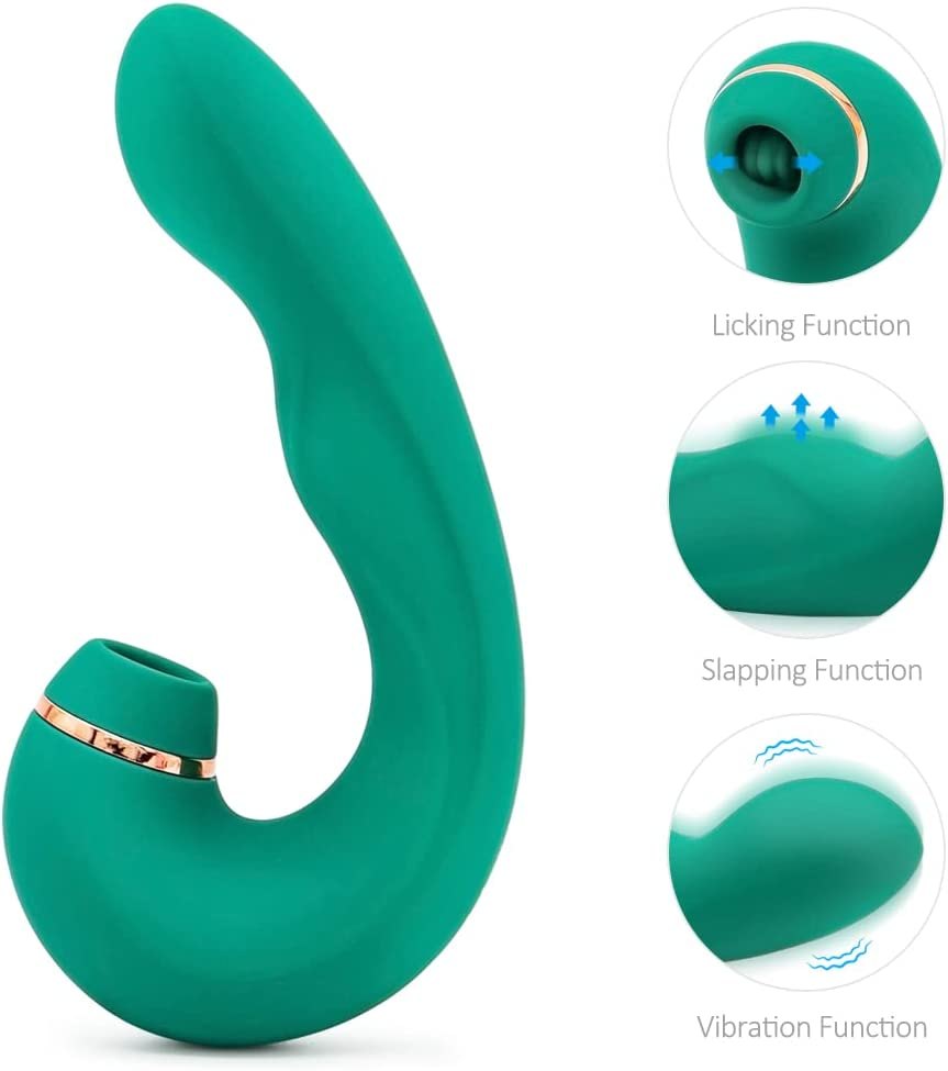 Tapping Sucking G-Spot Vibrator - Clit Sucking Toy