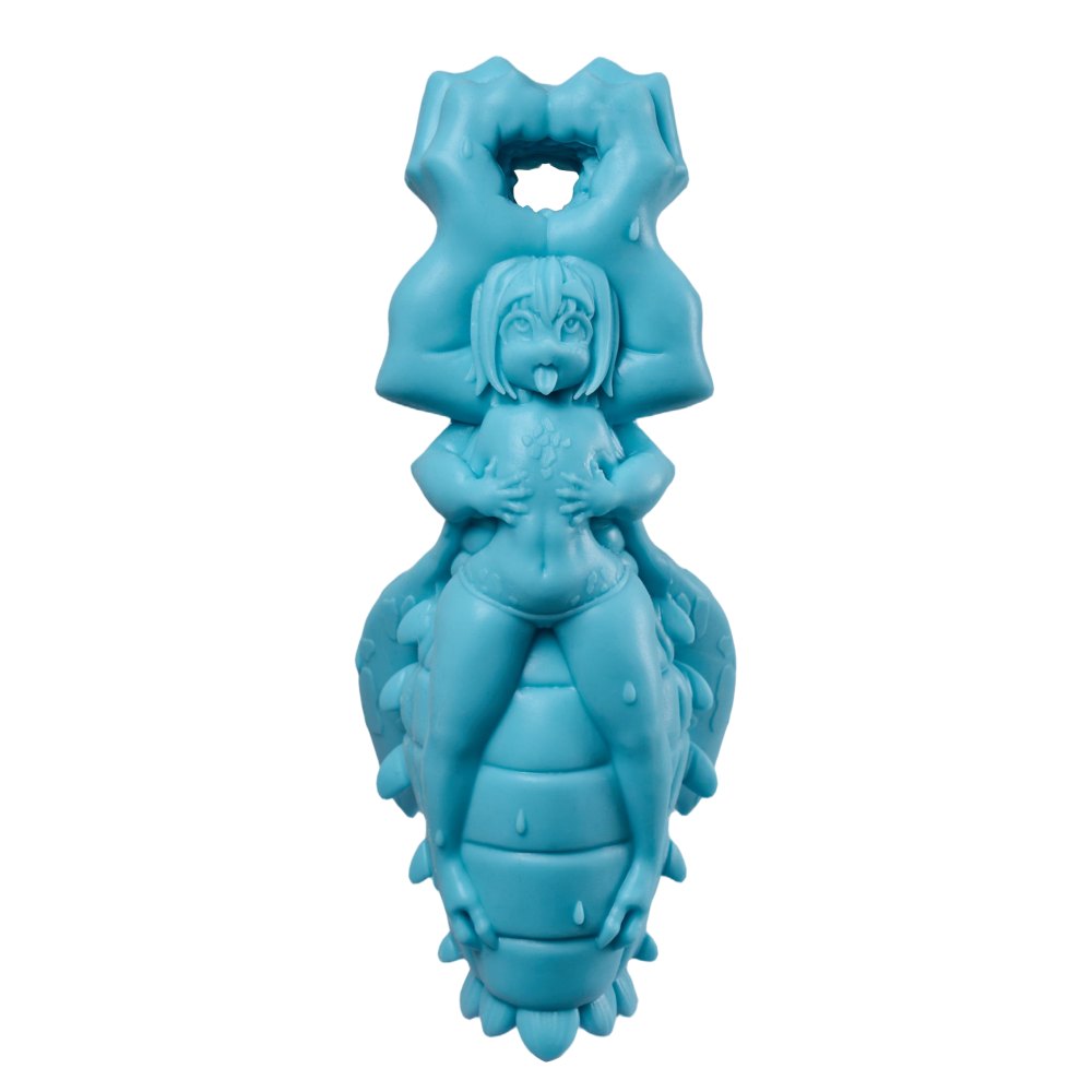 Teal Monster Girl Onahole - Fantasy Male Masturbator