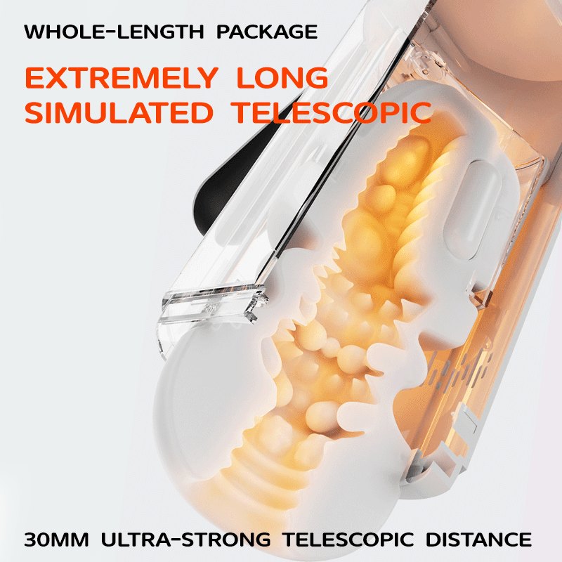 Telescopic Sucking Male Masturbator - App Stroker Toy
